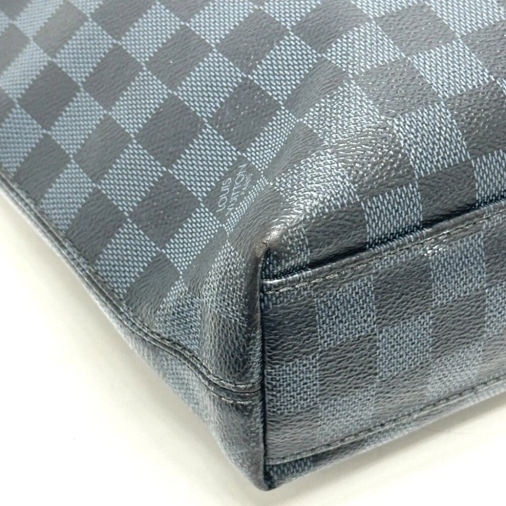 LOUIS VUITTON N41588 Newport Bag Tote Bag Damier Cobalt Canvas Navy x Black - Picture 15 of 16